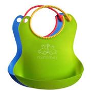 圍(wéi)嘴(zuǐ)兜,雙色圍兜(dōu),矽膠兒童圍兜