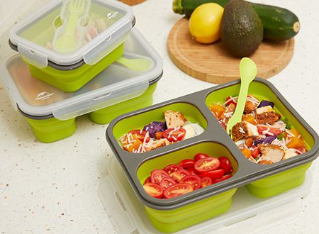 矽膠飯盒小（xiǎo）巧但容量（liàng）很大