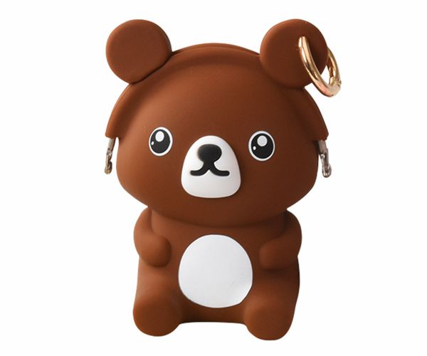 掛（guà）扣矽膠包,滴膠矽膠錢（qián）包,小熊零錢包