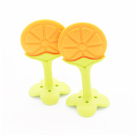 橘子牙膠,水（shuǐ）果咬牙膠（jiāo）,矽膠磨牙棒定製！